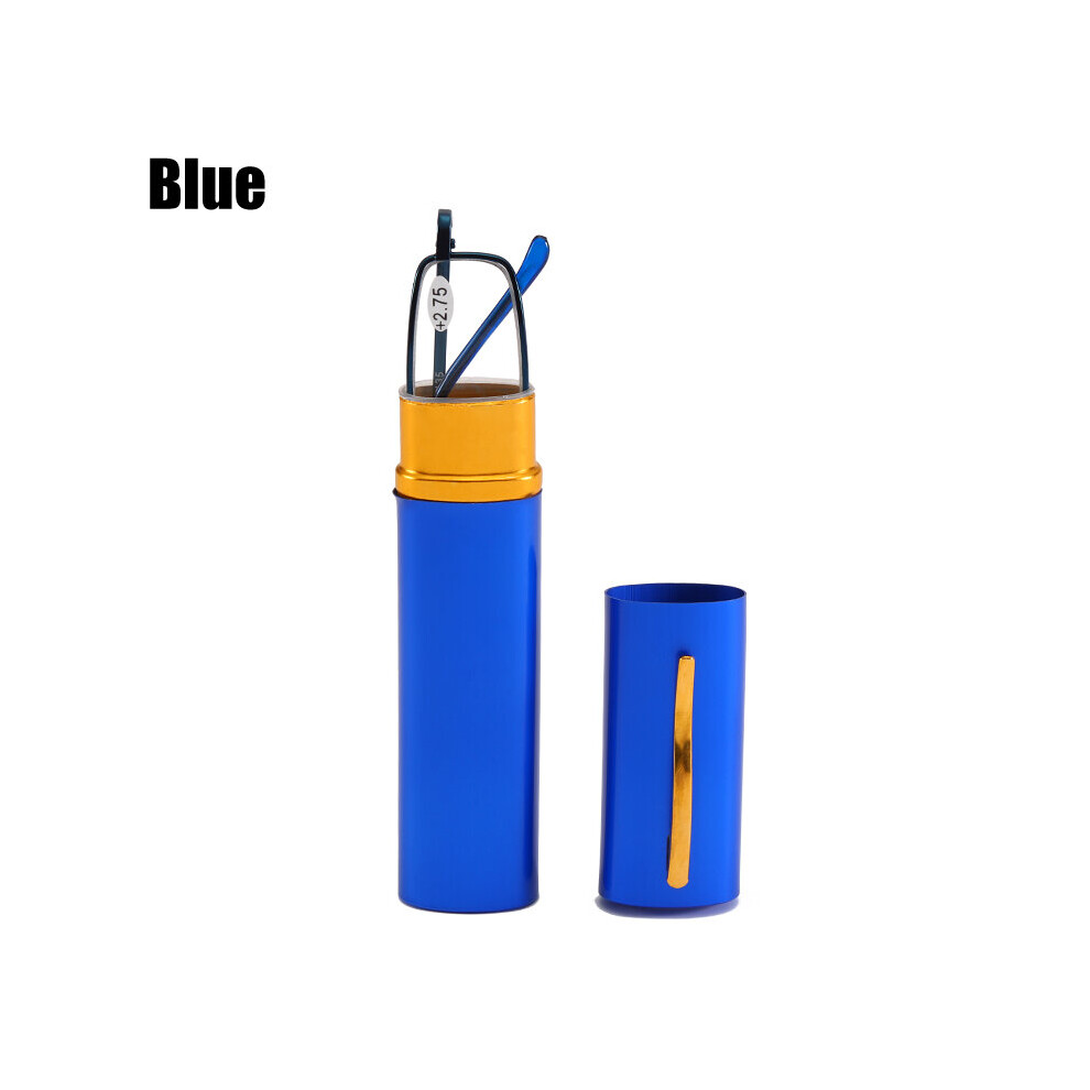 Mini Folding Reading Glasses Frame Alloy Portable Container Presbyopia +1.0 1.5 2.0 2.5 3.0 3.5 Diopter