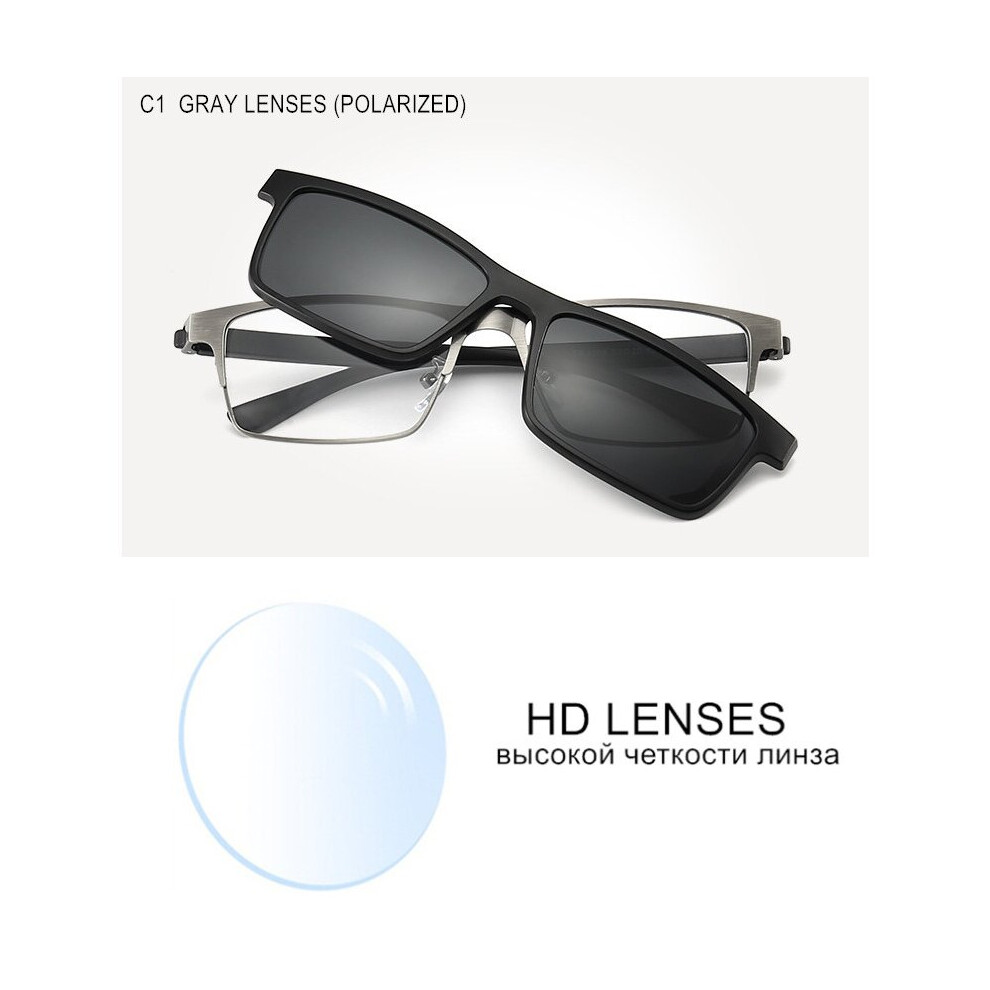Multicoloured Prescription Glasses Myopia -0.5 To -10 With Magnet Clip Sunglasses Men Women Tr90 Frame Eyewear Nearsighted Astigmatism Uf155