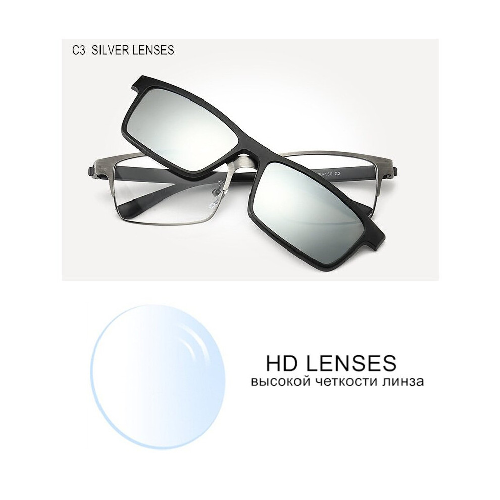 Multicoloured Prescription Glasses Myopia -0.5 To -10 With Magnet Clip Sunglasses Men Women Tr90 Frame Eyewear Nearsighted Astigmatism Uf155