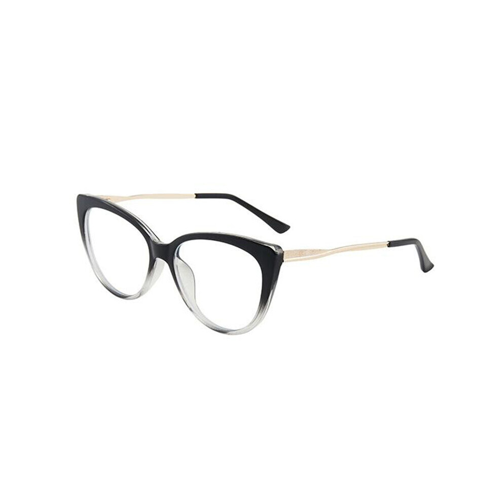 Multicoloured 0 -0.5 -0.75 To -6.0 Light Blocking Cat Eye Prescription Spectacles With Diopter Spring Leg Myopia Photochromic Eyeglasses