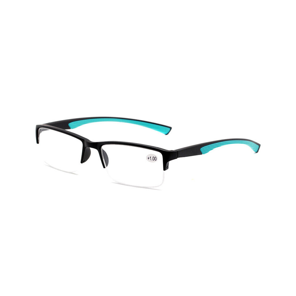 Ultralight Reading Glasses Women Men Semi-Rimless Presbyopic Glasses +0.5 0.75 1.25 1.75 2.25 2.75 4.5 5.0 6.0