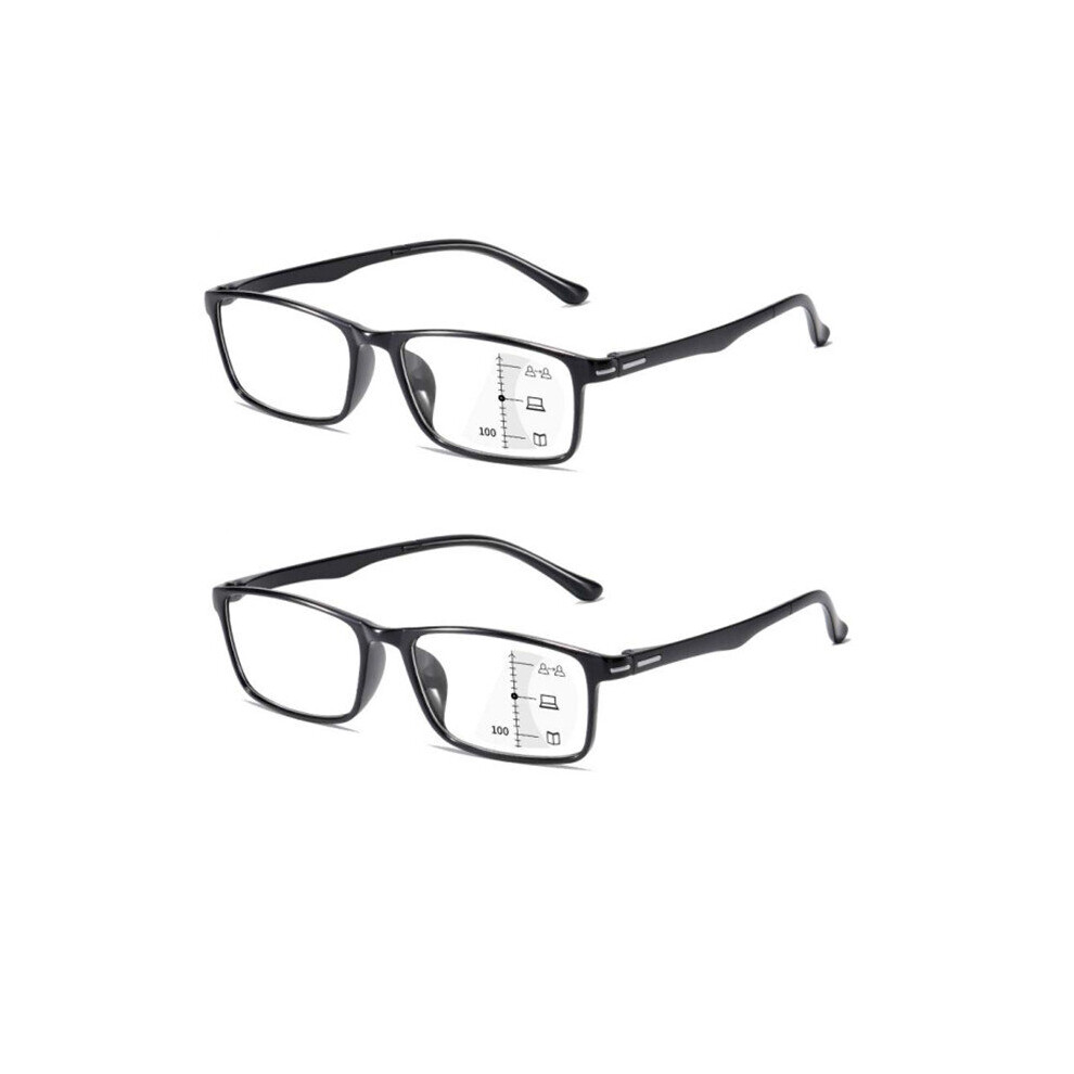 Multicoloured Multifocal Progressive Reading Glasses Women Men Anti-Blue Light Far And Near Presbyopia Intelligent Zoom Reading Eyewear