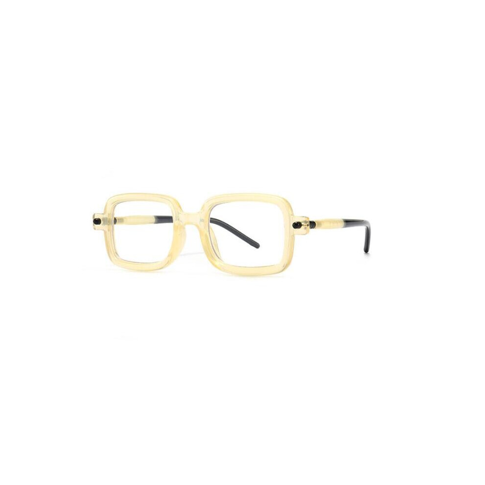 Classic Unique Reading Magnifier Glasses Men Vintage Square Eyeglasses Optical Frame Women Hyperopia Glasses +2 +3.5