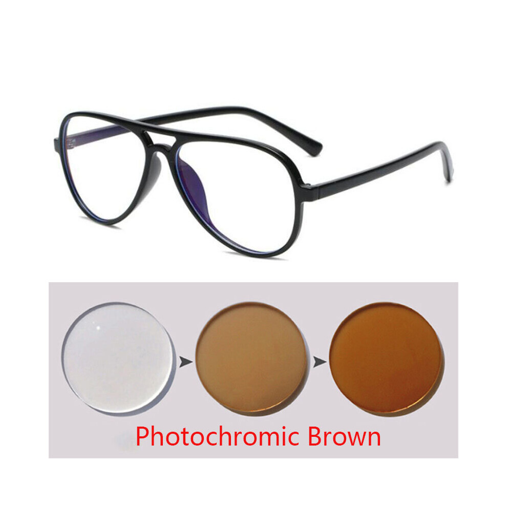 Pilot Sunglasses Intelligent Photochromic Reading Glasses Magnifier Women Men Presbyopic Hyperopia Glasses+0.25 +2.0 to +4.0-image-OPC-PBR8RGC-NEW