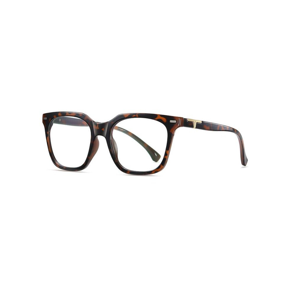 Multicoloured Square Reading Glasses Women Clear Leopard Anti Light Eyeglasses Hyperopia Prescription Eyewear Diopters +