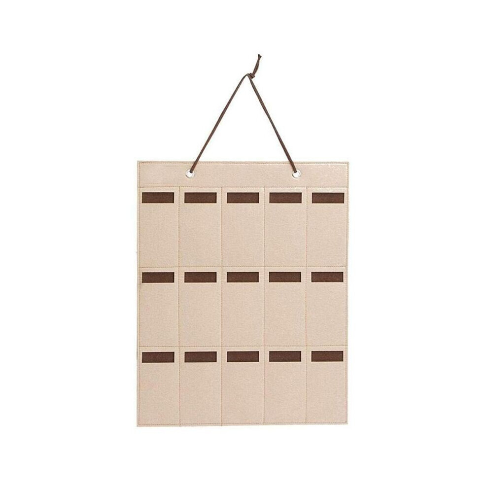High 15 Grids Glasses Organizer Storage Wall Hanging Bag Sunglasses Eyeglass Container