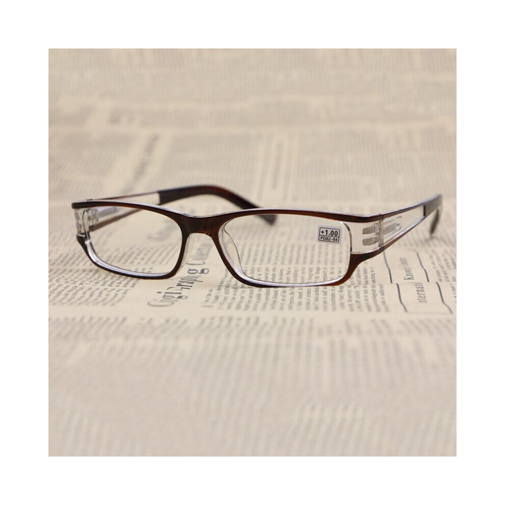 Woman Presbyopic Reading Glasses Eyewear Square Frame Clear Lens Men 1.0 1.5 2.0 2.5 3.0 3.5 4.0 R154