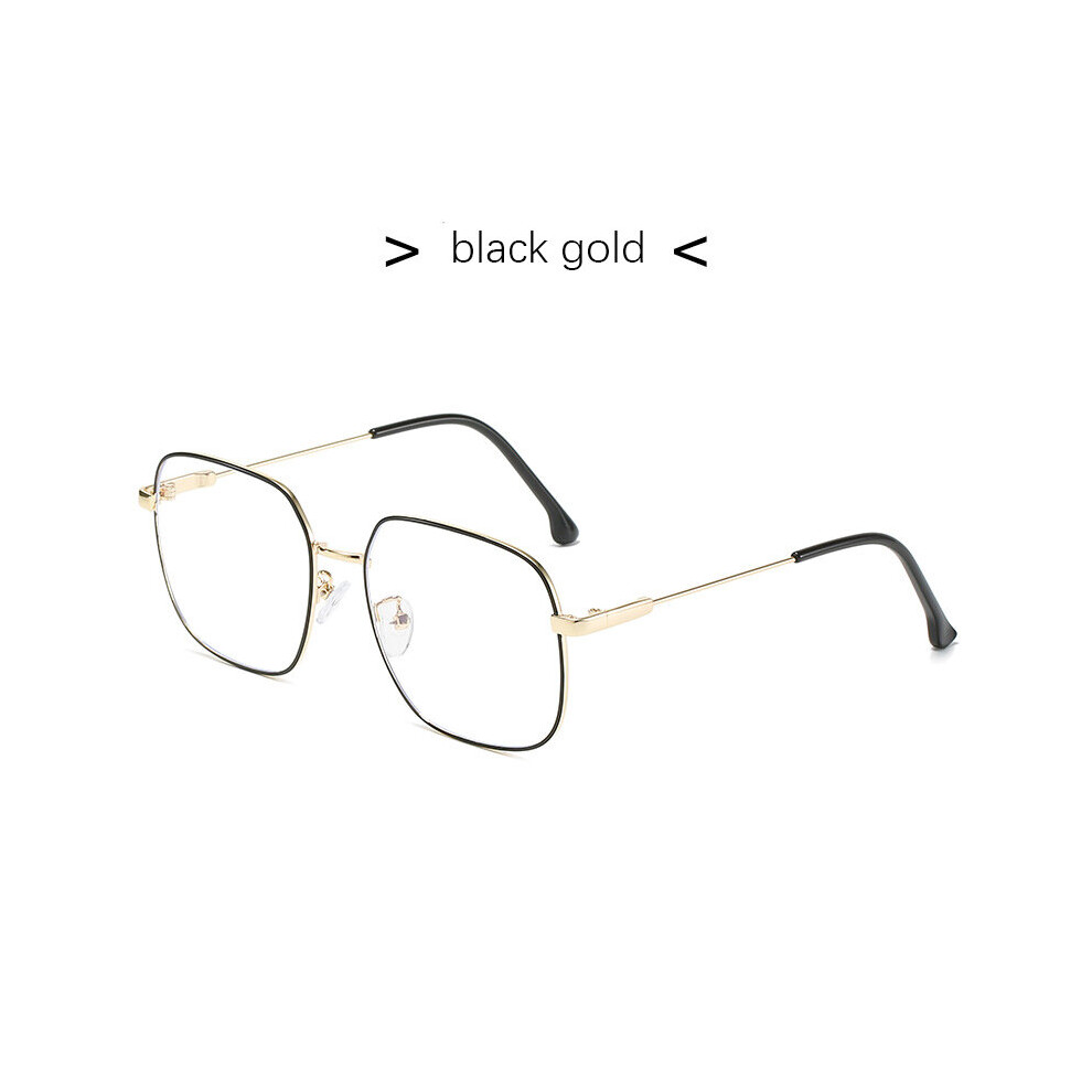 Photochromic Light Blocking Glasses Men Computer Glasses Transparent Sqaure Metal Eyeglasses Frame Female Optical Eyewear