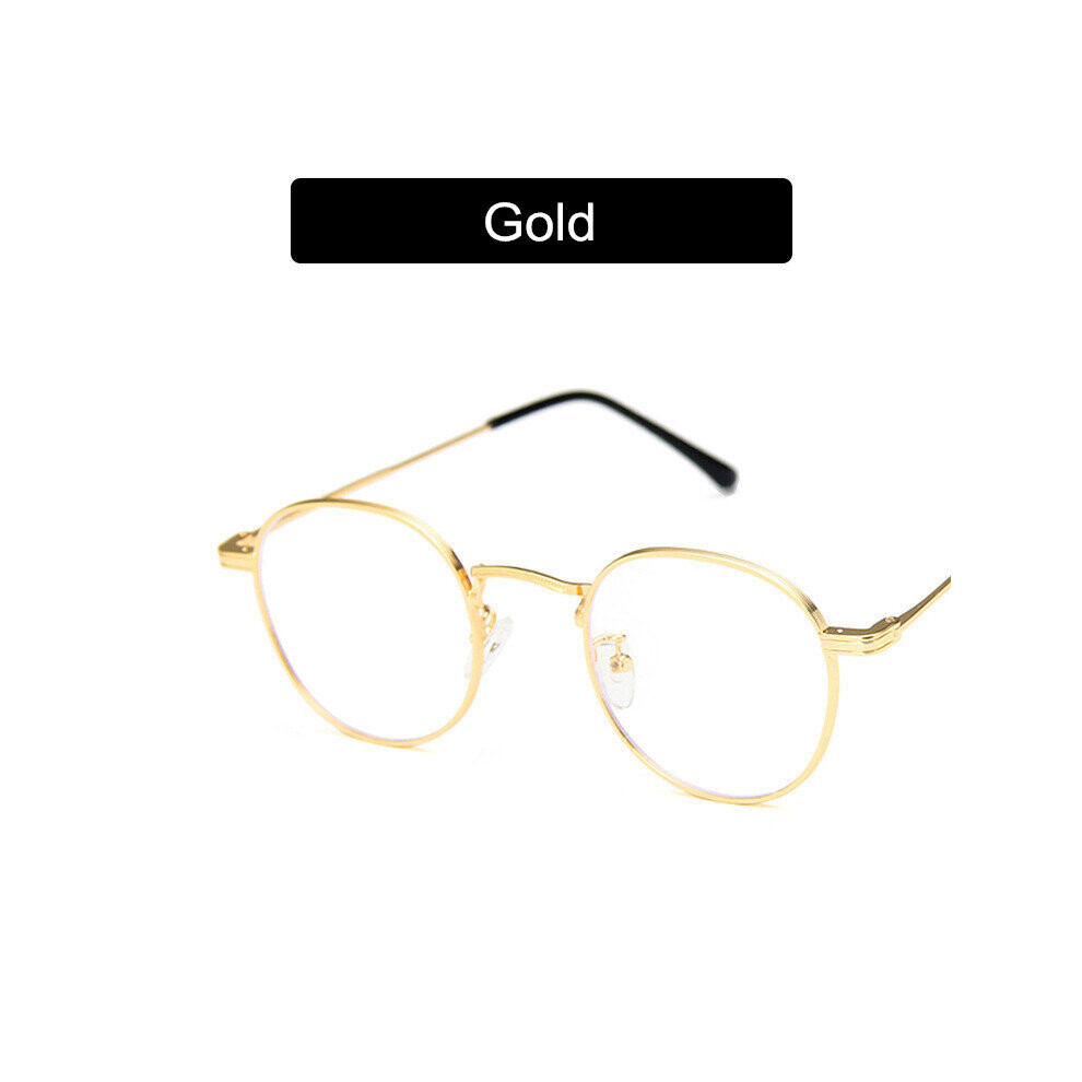 Multicoloured Vintage Metal Round Eye Glasses Frame Women Classic Clear Optical Eyeglasses Men