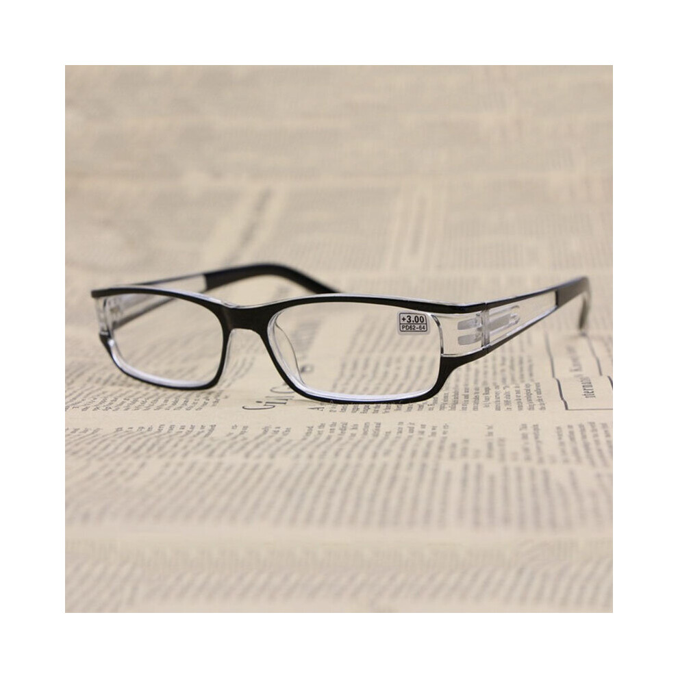 Woman Presbyopic Reading Glasses Eyewear Square Frame Clear Lens Men 1.0 1.5 2.0 2.5 3.0 3.5 4.0 R154