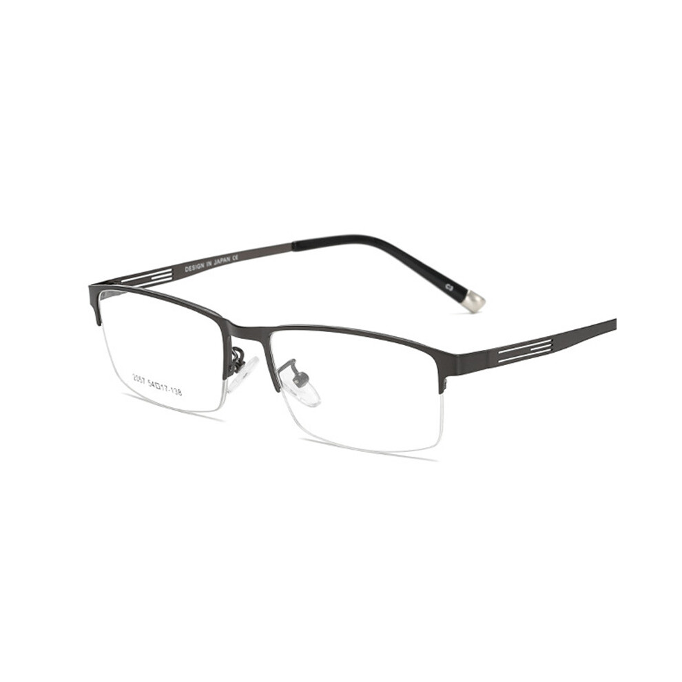 Half Frame Men Business Finished Myopia Glasses Metal Retro Prescription Eyewear Women Diopter 0 -1.0 -1.5 -2.0 To 6.0