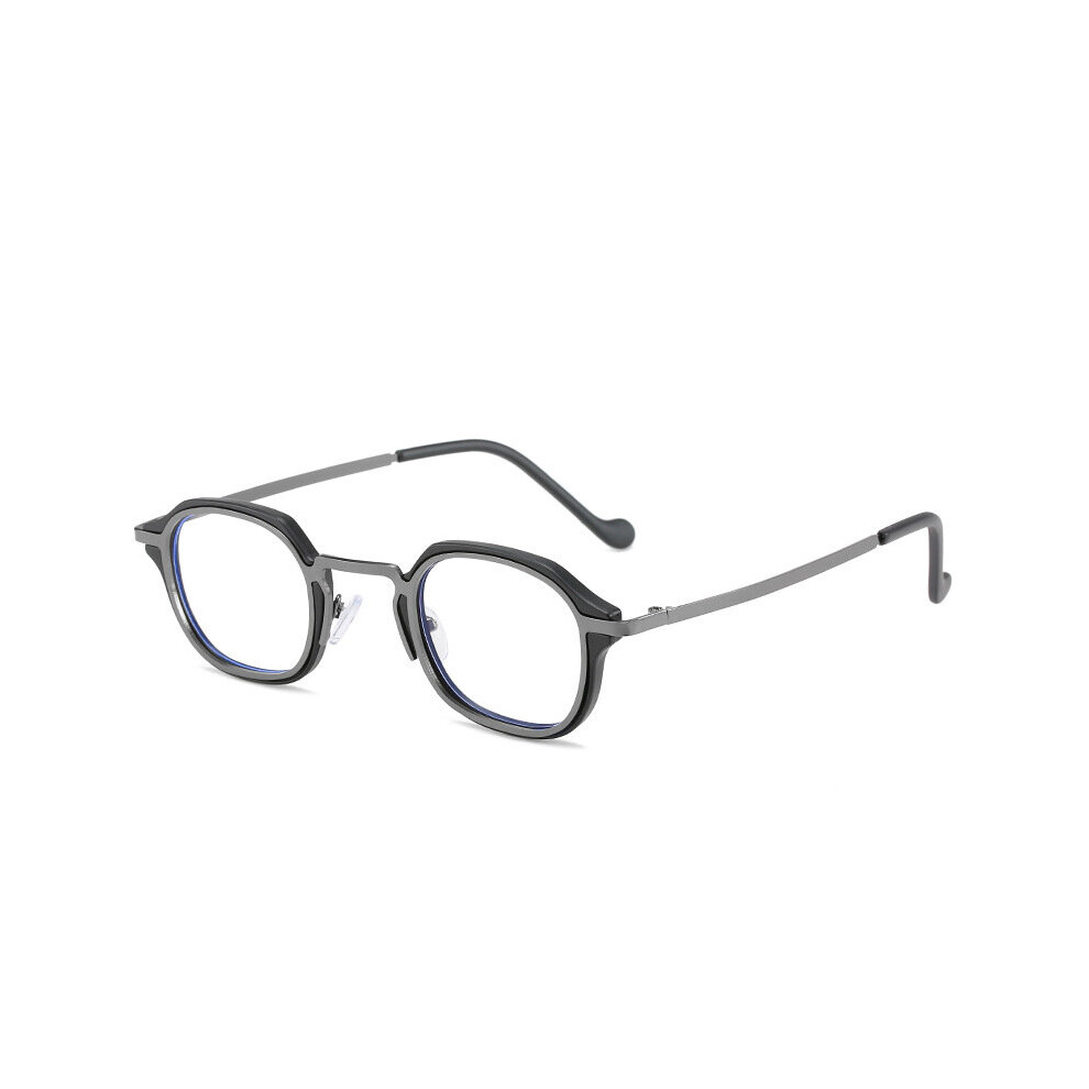 Anti Light Finished Myopia Glasses Small Irregular Metal Eyeglasses Prescription Anti Radiation Shortsighted Eyewear