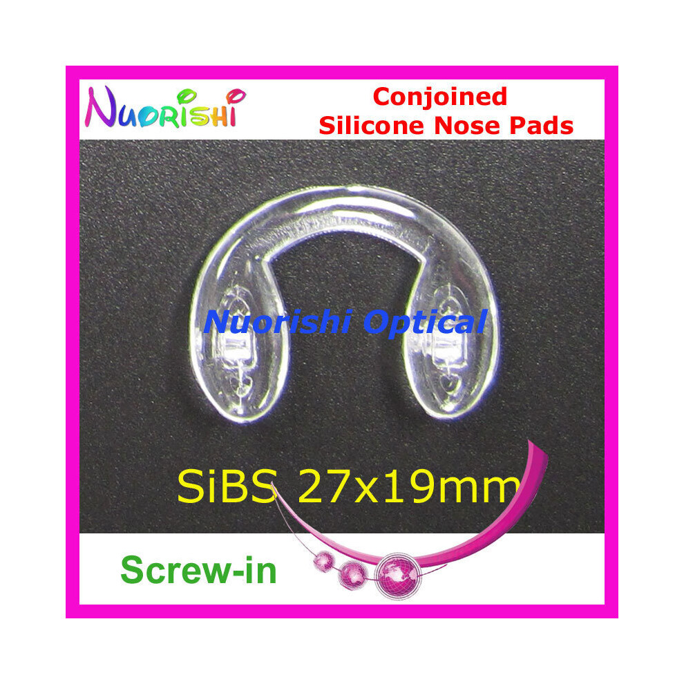 White 20Pcs Soft Clear Bridge Conjoined Silicone Nose Pads For Glasses Eyeglass Spectacle Eyewear 5 Size Options