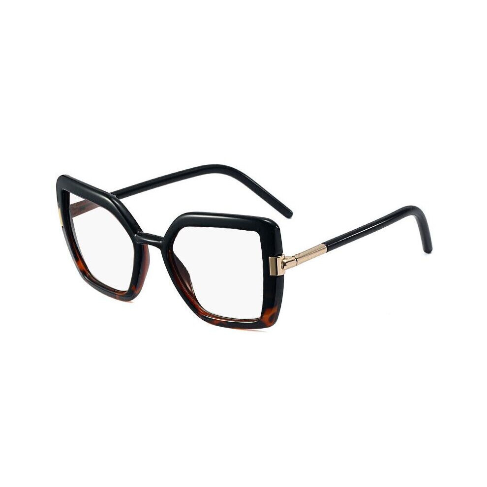 Multicoloured Reading Glasses Women Prescription Lens Light Filter Magnifying Eyewear Pink Leopard Eyeglasses