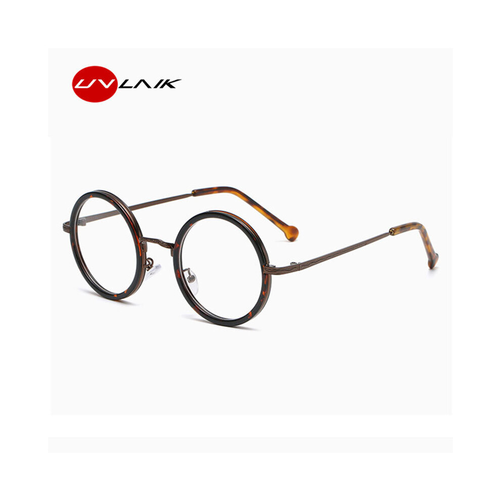 Retro Round Eyeglasses Frame Women Clear Lens Myopia Glasses Frames Men Vintage Transparent Optical Prescription Eyeglass