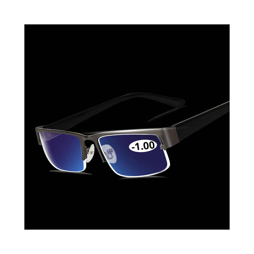 Stainless Myopia Glasses For The Computer Men Eyeglasses Clear Lens Spectacles Anti Ray Eyeglass Frame -4.5 -5.0 -5.5 -6.0-image-OPC-PBR8SF9-NEW