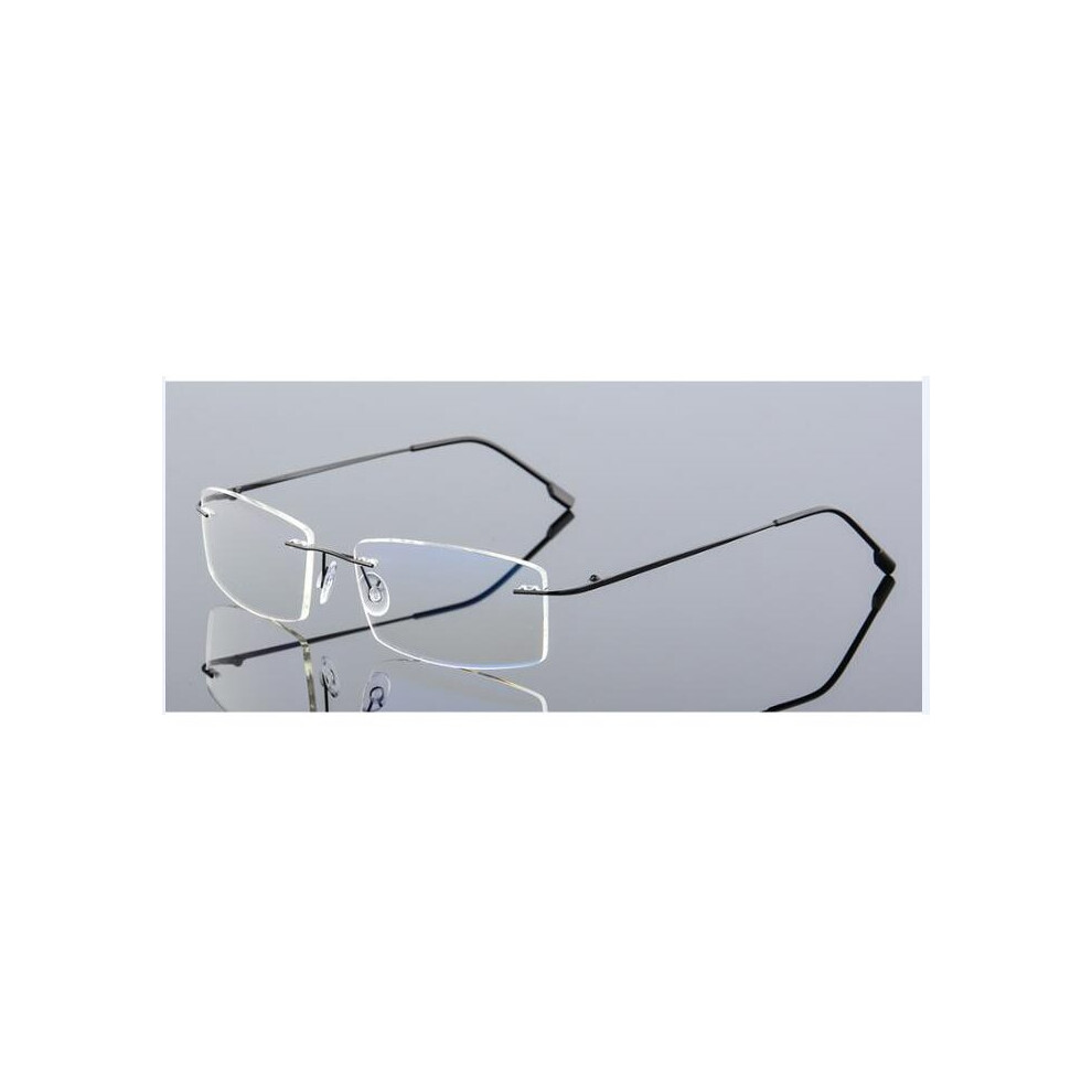 Rimless Computer Glasses Men Anti-blue light Glasses Women Gaming Eyeglasses Metal Frame Anti UV Optical Fold Eyewear