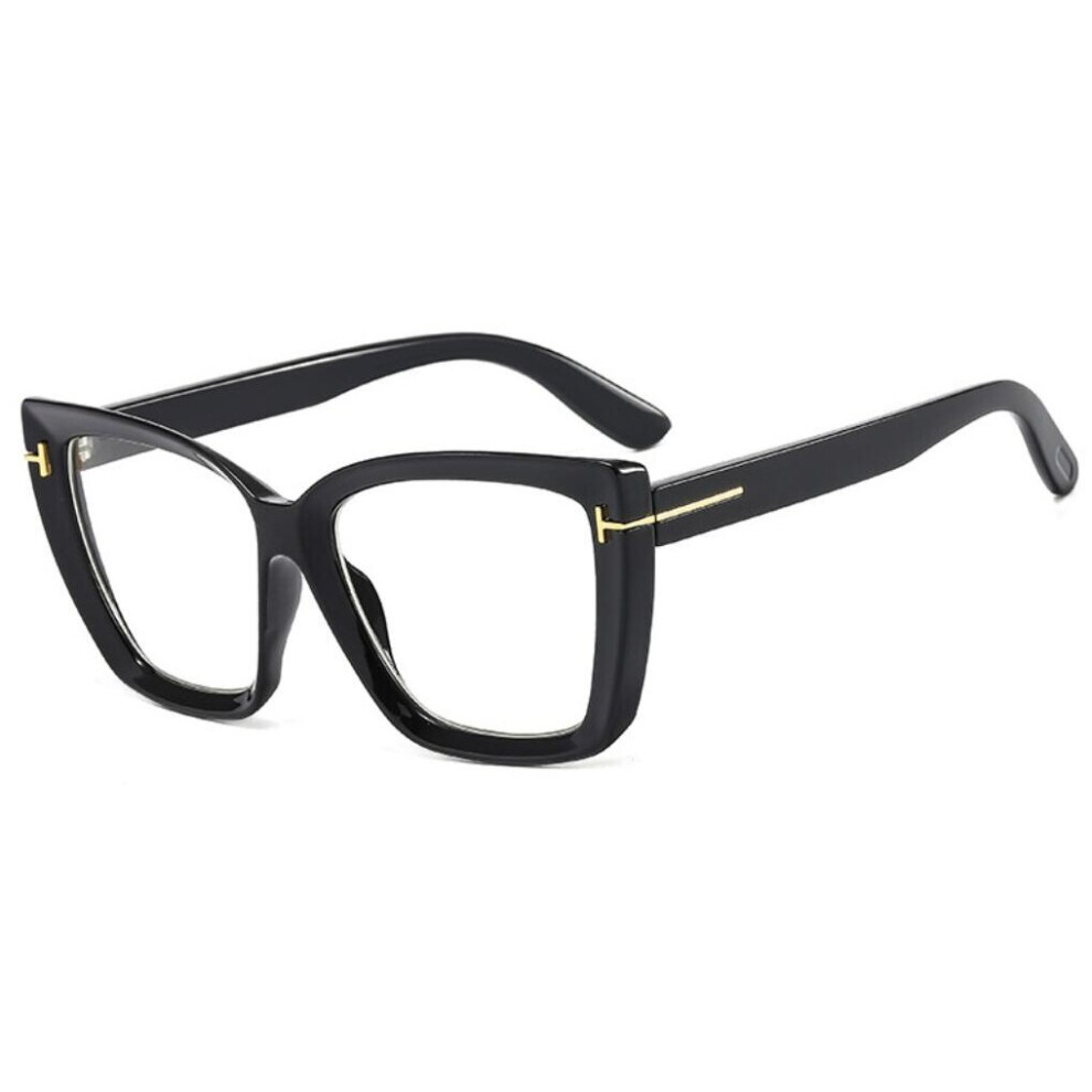 Multicoloured Prescription Reading Women's Glasses Gradient Oversized Eyeglasses Light Glasses Clear Decorative Eyewear
