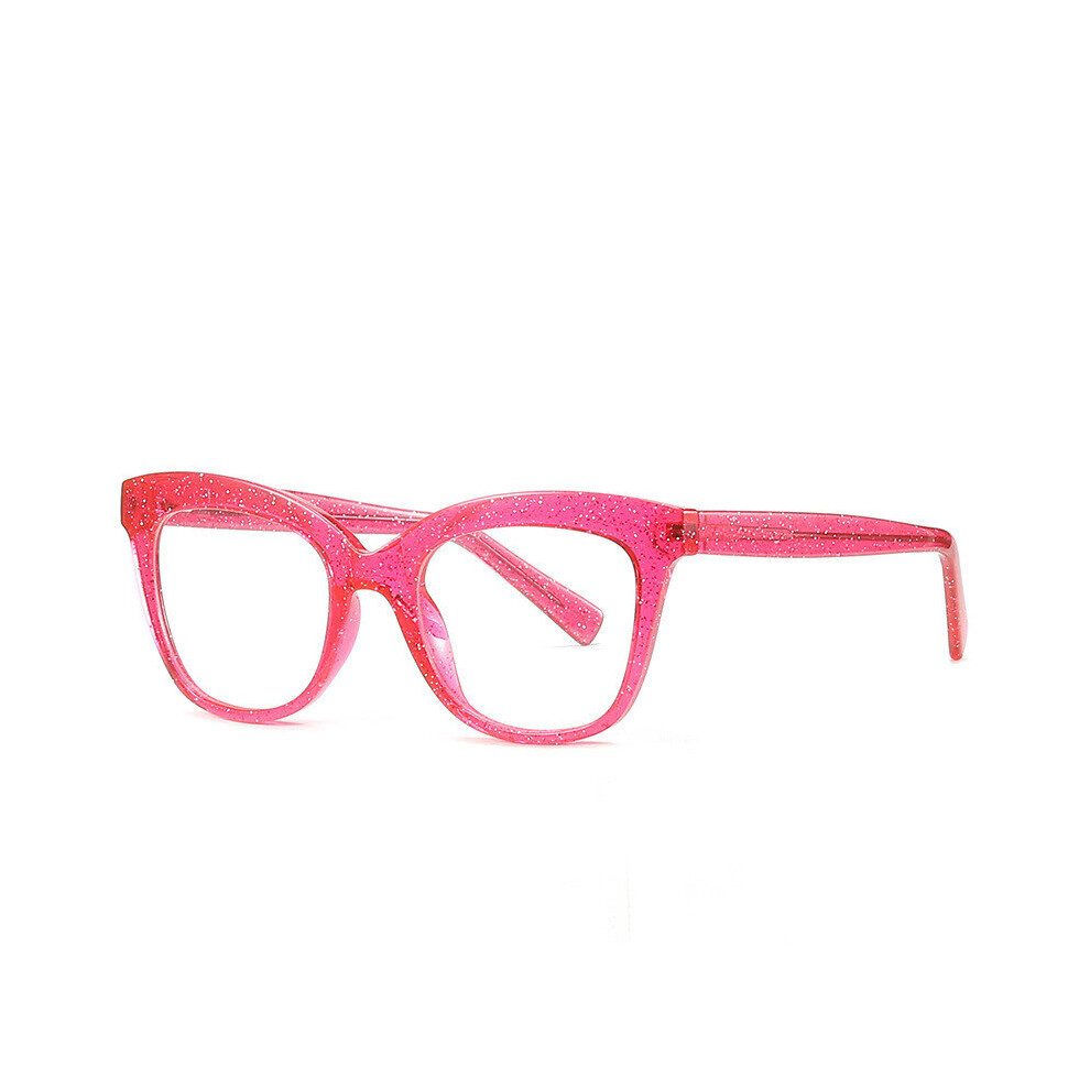 Multicoloured Tr90 Anti Ray Computer Glasses Women Cat Eye Glass Men Light Blocking Eyewear Glitter Frames