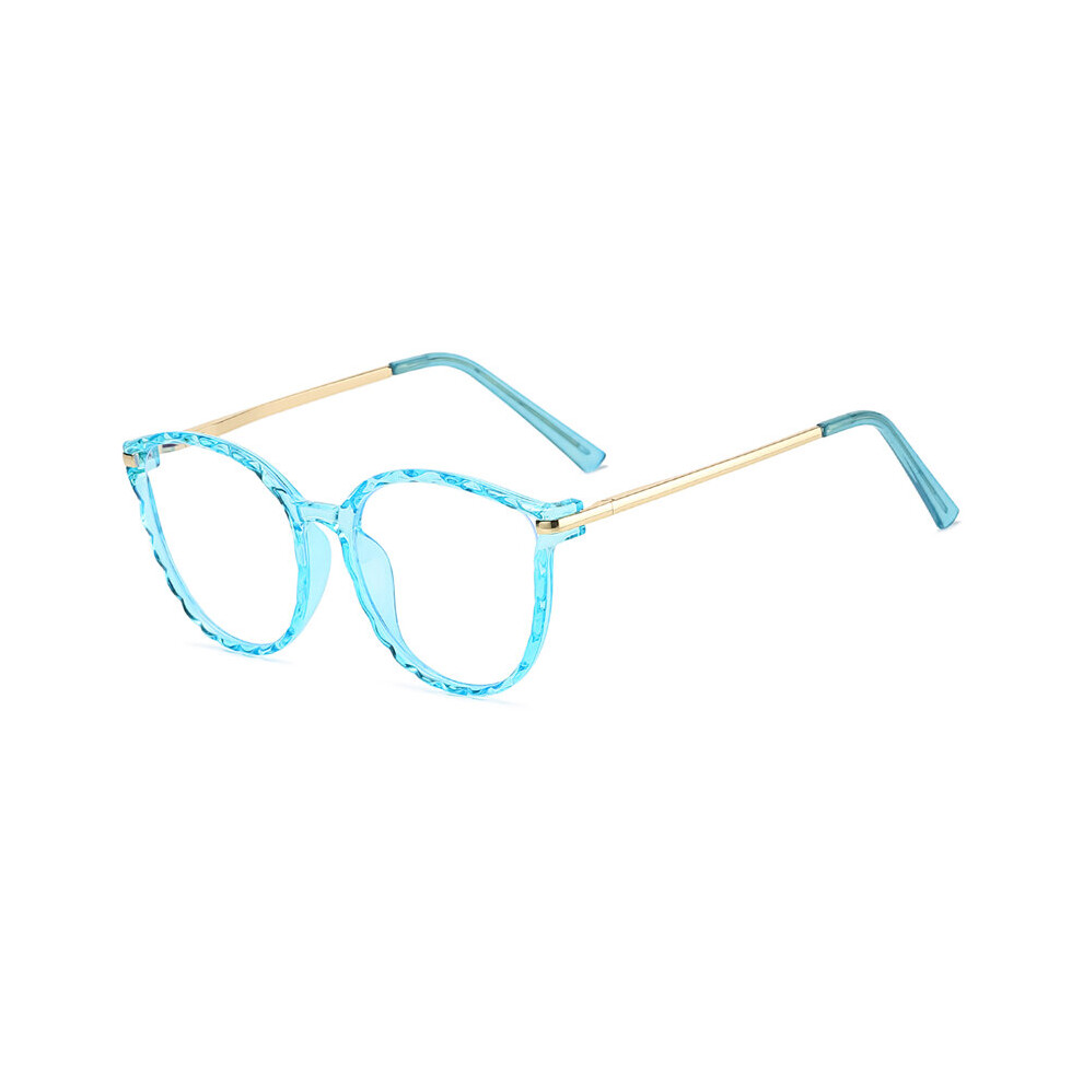 Multicoloured Metal Spring Leg Anti Rays Oval Myopia Glasses With Prescription Women Men Tr90 Nearsighted Glasses 0 -0.5 -0.75 To -6.0