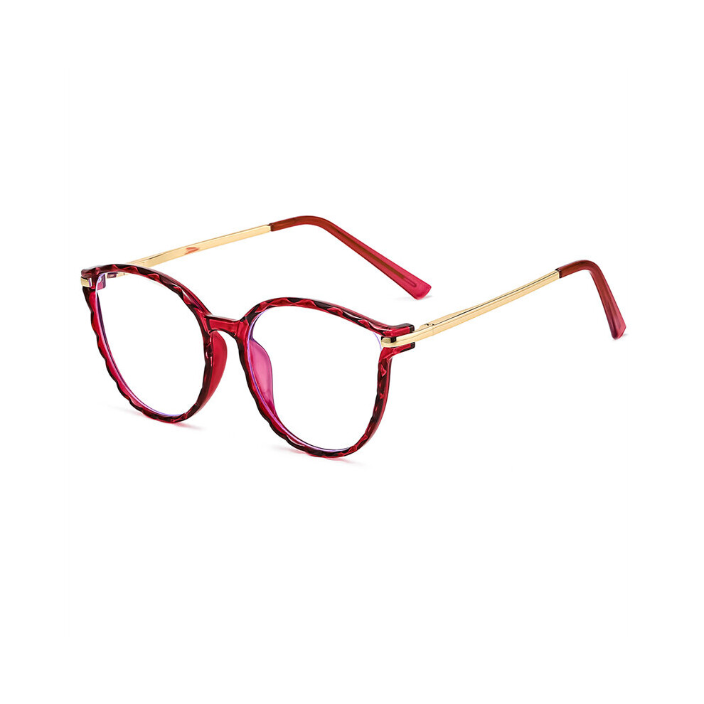 Multicoloured Metal Spring Leg Anti Rays Oval Myopia Glasses With Prescription Women Men Tr90 Nearsighted Glasses 0 -0.5 -0.75 To -6.0
