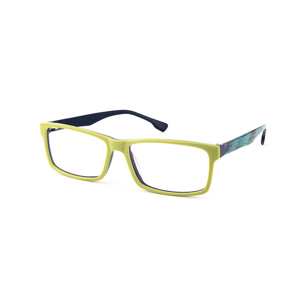 Multicoloured Gmei Optical T9051 Acetate Full-Rim Rectangle Green Front Frame Eyeglasses For Women And Men Spectacles Eyewear