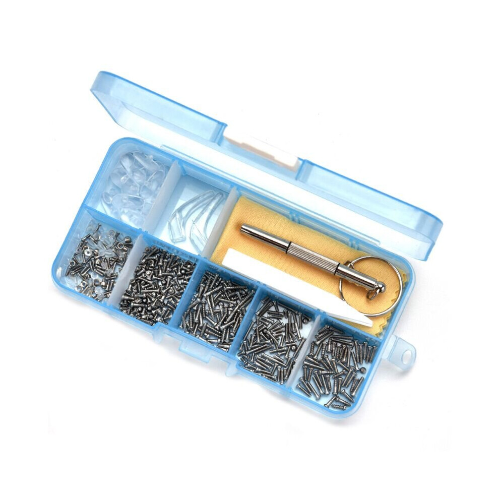 Glasses Sunglasses Eye Glass Repair Kit Screws Nuts Pads Optical Repair Tool Set 885659073847