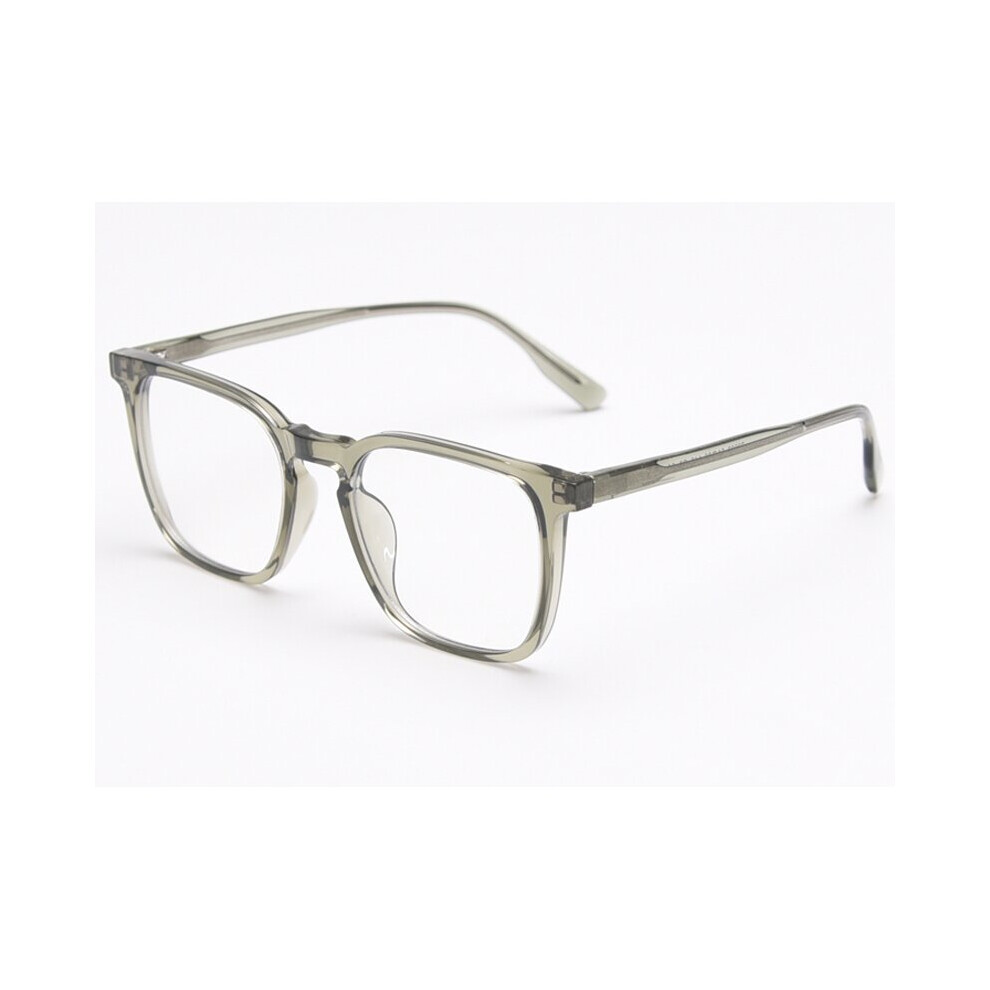 Kachawoo green square eyeglasses men women acetate optical transparent glasses frame tr90 for student