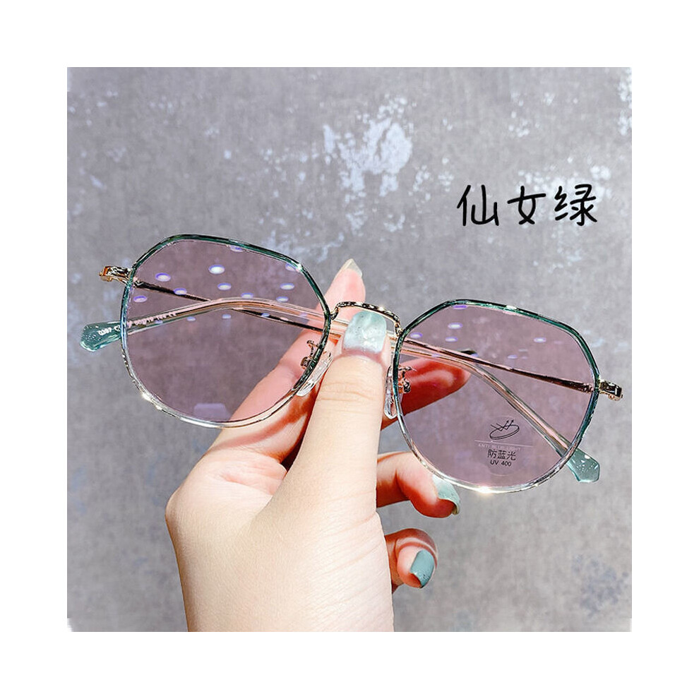 Photochromic Myopia Glasses Changing Sun Glasses Eyeglasses Reading Glasses for Women Metal Frame Glasses