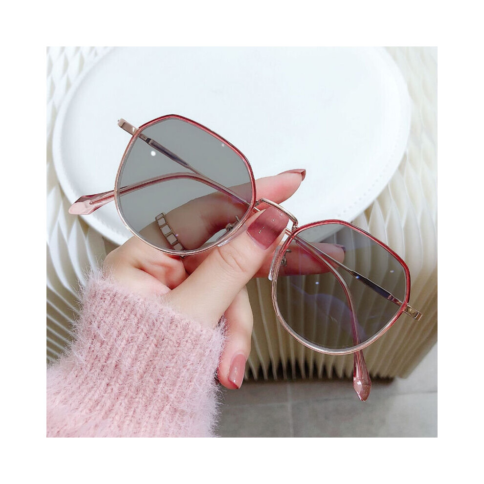 Photochromic Myopia Glasses Changing Sun Glasses Eyeglasses Reading Glasses for Women Metal Frame Glasses