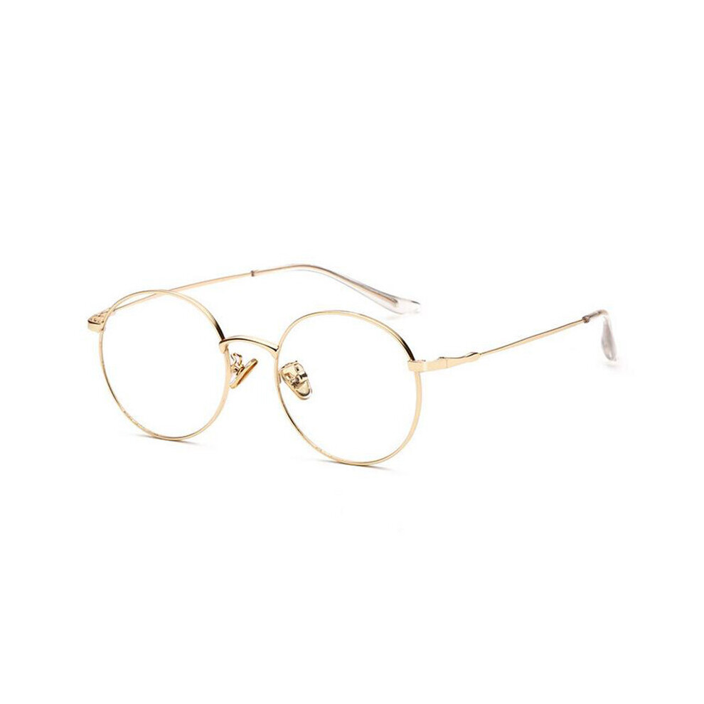 Multicoloured Metal Round Light Blocking Computer Goggle Prescription Spectacles Discoloration Short-Sight Eyewear 0 -0.5 -0.75 To -4.0