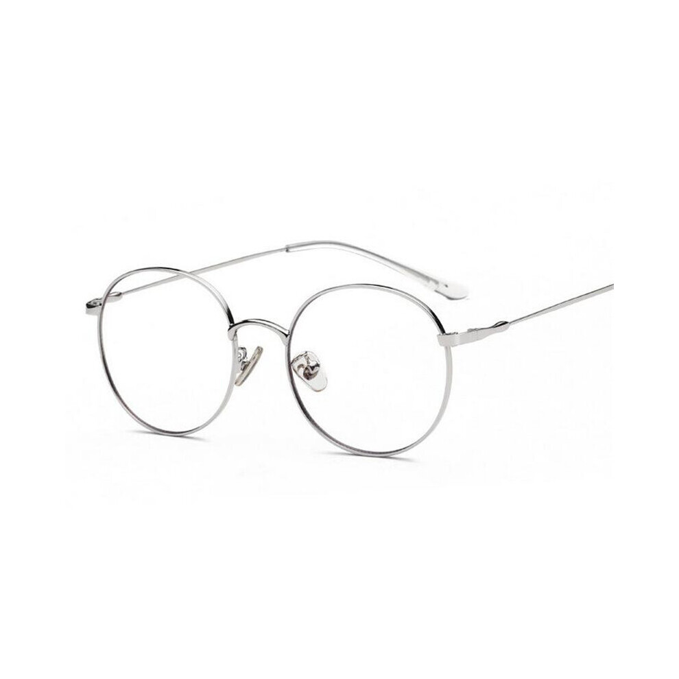 Multicoloured Metal Round Light Blocking Computer Goggle Prescription Spectacles Discoloration Short-Sight Eyewear 0 -0.5 -0.75 To -4.0