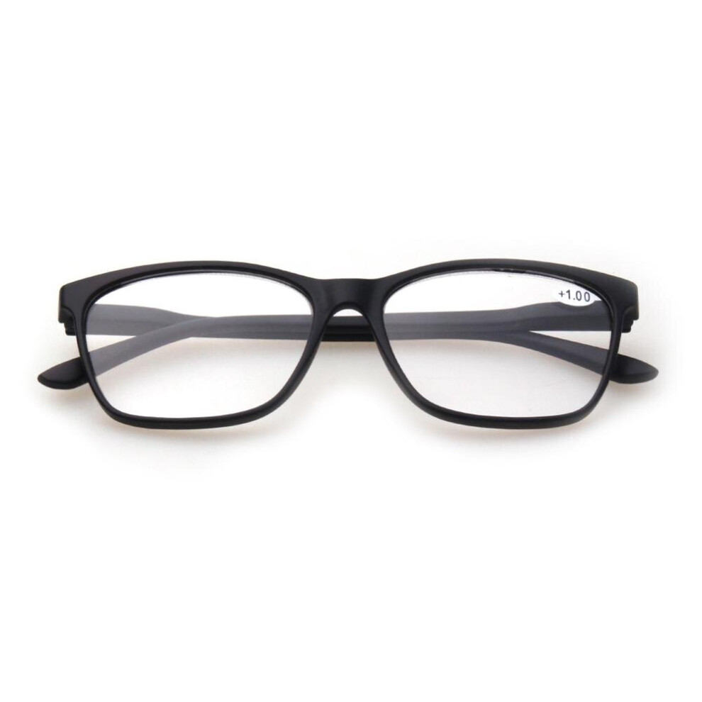 Stylish Rectangular Reading Glasses Hinged Reading Glasses for Men and Women,Diopter 0.5 1.75 2.0 4.0 ... Lens Width