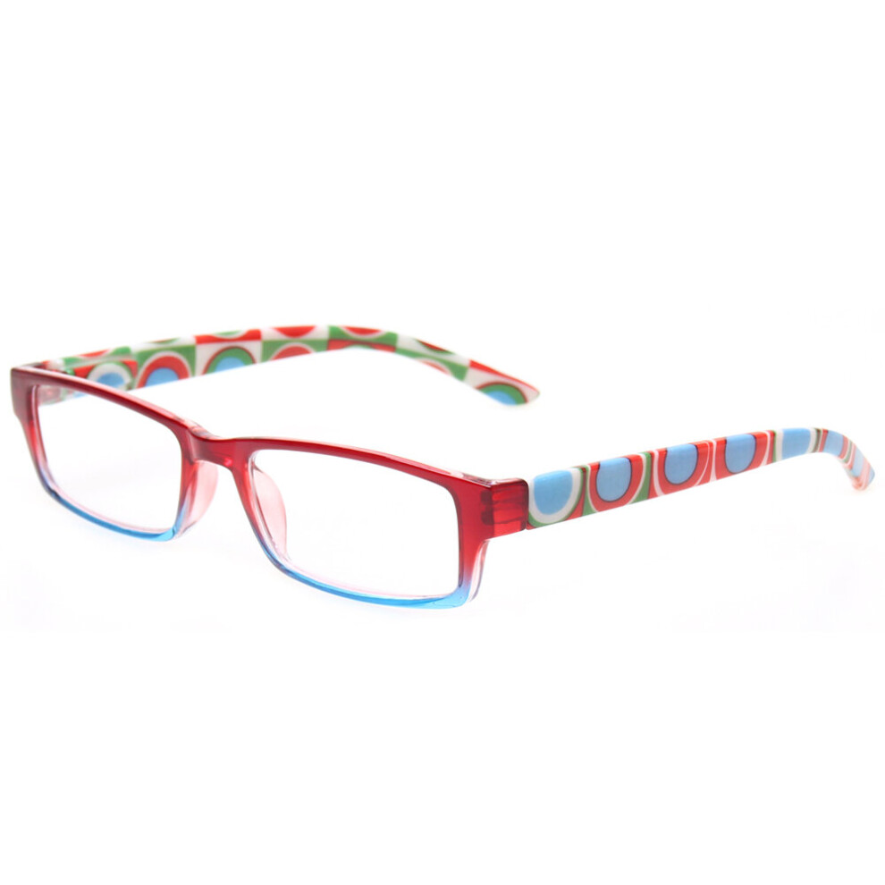 Reading Glasses Spring Hinge Print Flower Frame Women Reader Eyeglasses Diopter +1.0+2.0+3.0+4.0+5.0+6.0