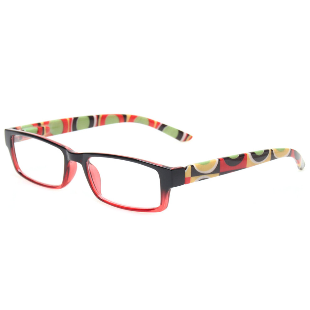 Reading Glasses Spring Hinge Print Flower Frame Women Reader Eyeglasses Diopter +1.0+2.0+3.0+4.0+5.0+6.0
