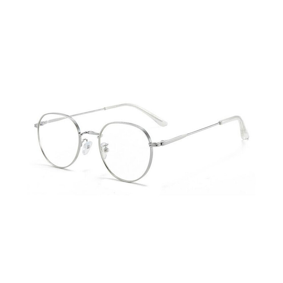 Multicoloured Light Blocking Oval Nearsighted Glasses Women Metal Polygon Short-Sight Eyewear Prescription Spectacles 0 -0.5 -0.75 To -4