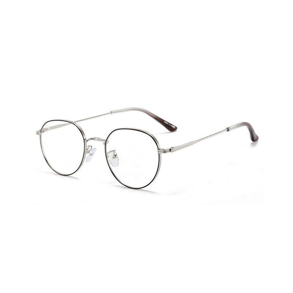 Multicoloured Light Blocking Oval Nearsighted Glasses Women Metal Polygon Short-Sight Eyewear Prescription Spectacles 0 -0.5 -0.75 To -4