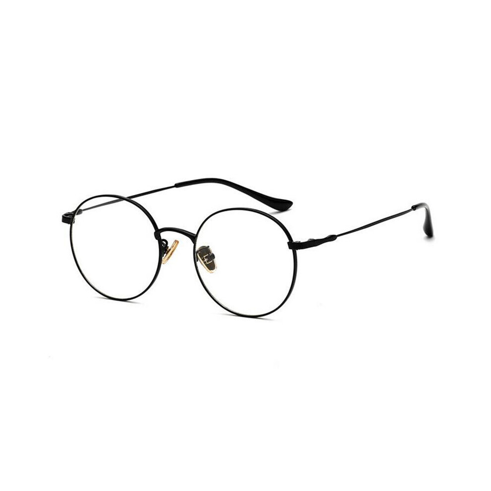 Multicoloured Metal Round Light Blocking Computer Goggle Prescription Spectacles Discoloration Short-Sight Eyewear 0 -0.5 -0.75 To -4.0
