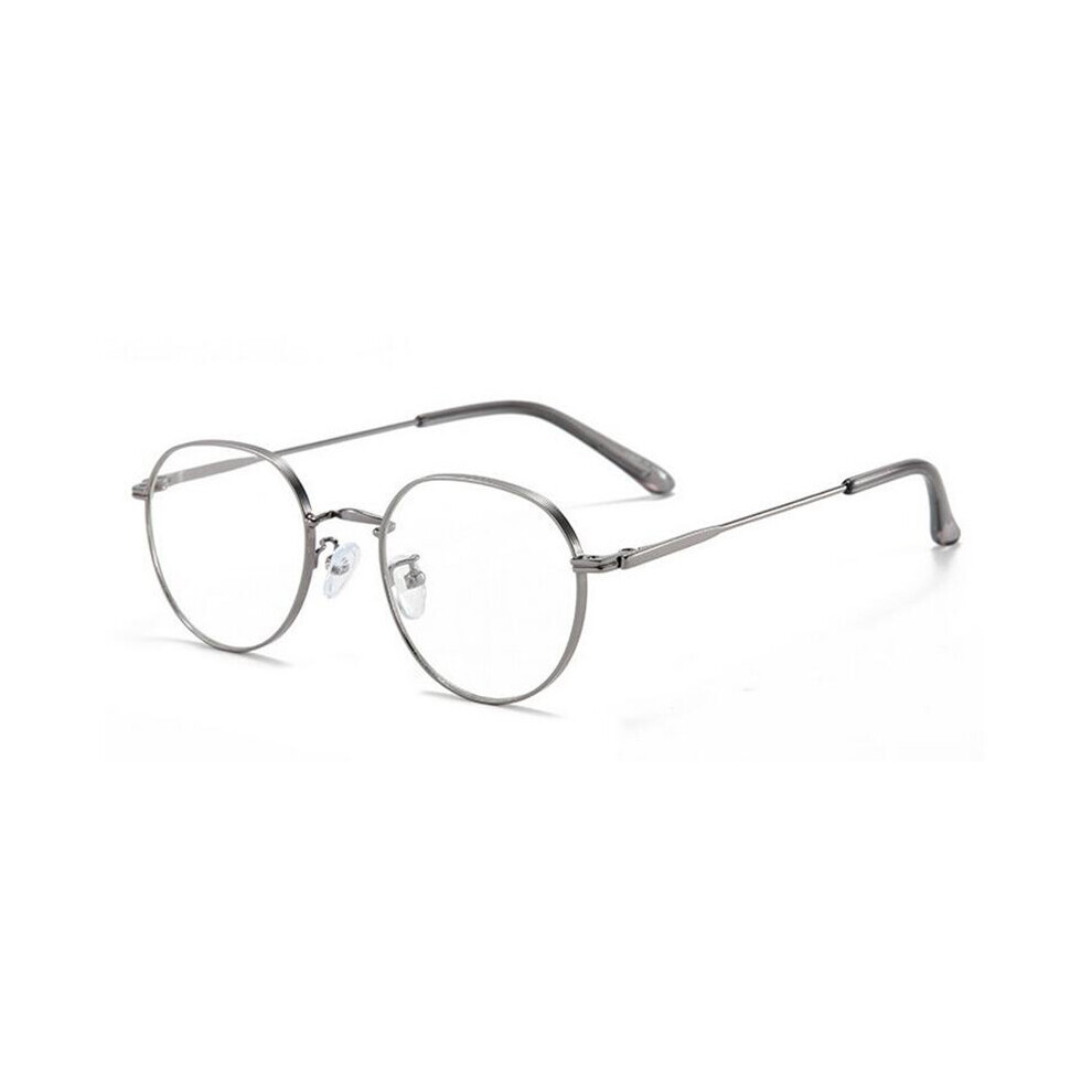 Multicoloured Light Blocking Oval Nearsighted Glasses Women Metal Polygon Short-Sight Eyewear Prescription Spectacles 0 -0.5 -0.75 To -4