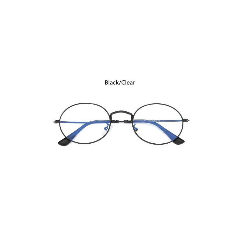 Clear Lens Small Oval women's eyeglasses frame Men Metal Computer Glasses Vintage Round Light Glasses