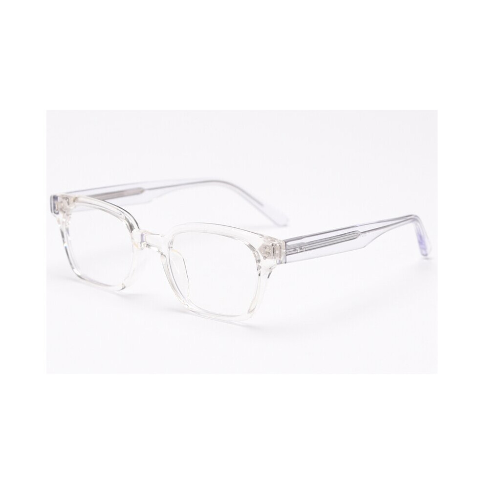 Peekaboo transparent glasses frame for men TR90 female square glasses women optical acetate