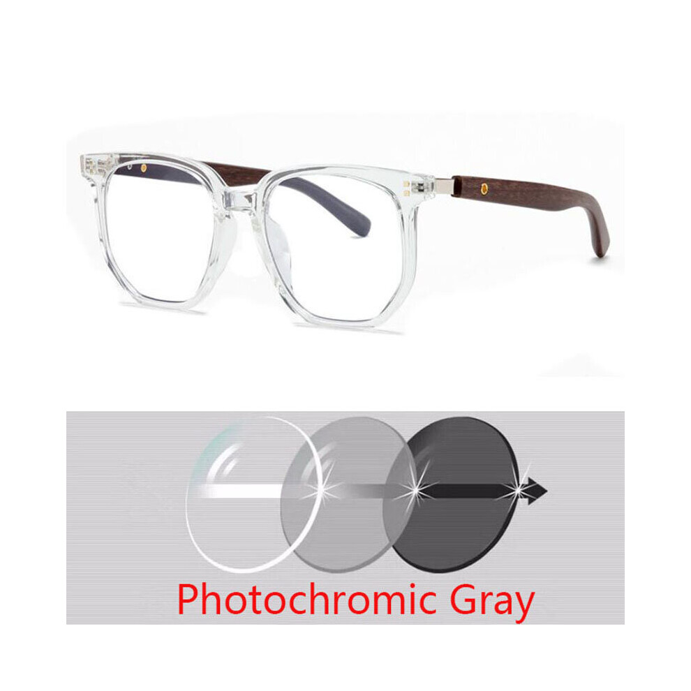 Multicoloured Wood Grain Myopia Glasses For Men And Women Spectacles Anti Light Near Sight Eyewear Diopter -0.5 -0.75 To -6.0
