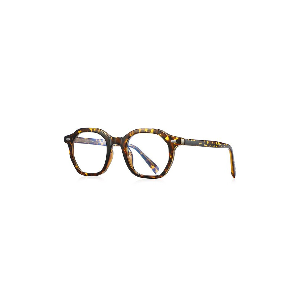 Peekaboo square glasses frame women TR90 acetate anti light glasses for men polygon clear lens accessories