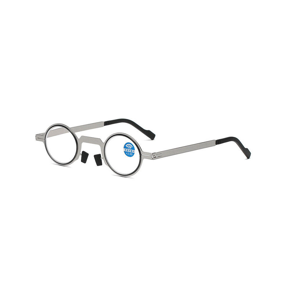 Multicoloured Metal Anti Light Reading Glasses Women Men Computer Presbyopia Eyewear Anti-Fatigue Hyperopia Eyeglasses With +1~+4