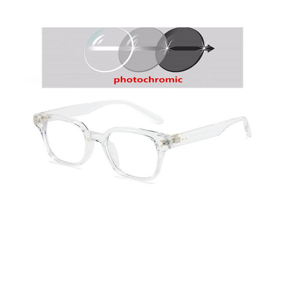 Light Blocking Square Prescription Spectacles With Power TR90 Optical Nearsighted Glasses Diopter 0 -0.5 -0.75 -1.0 To -6.0