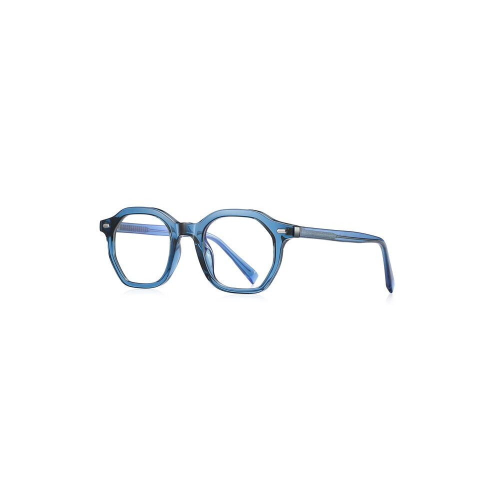 Peekaboo square glasses frame women TR90 acetate anti light glasses for men polygon clear lens accessories