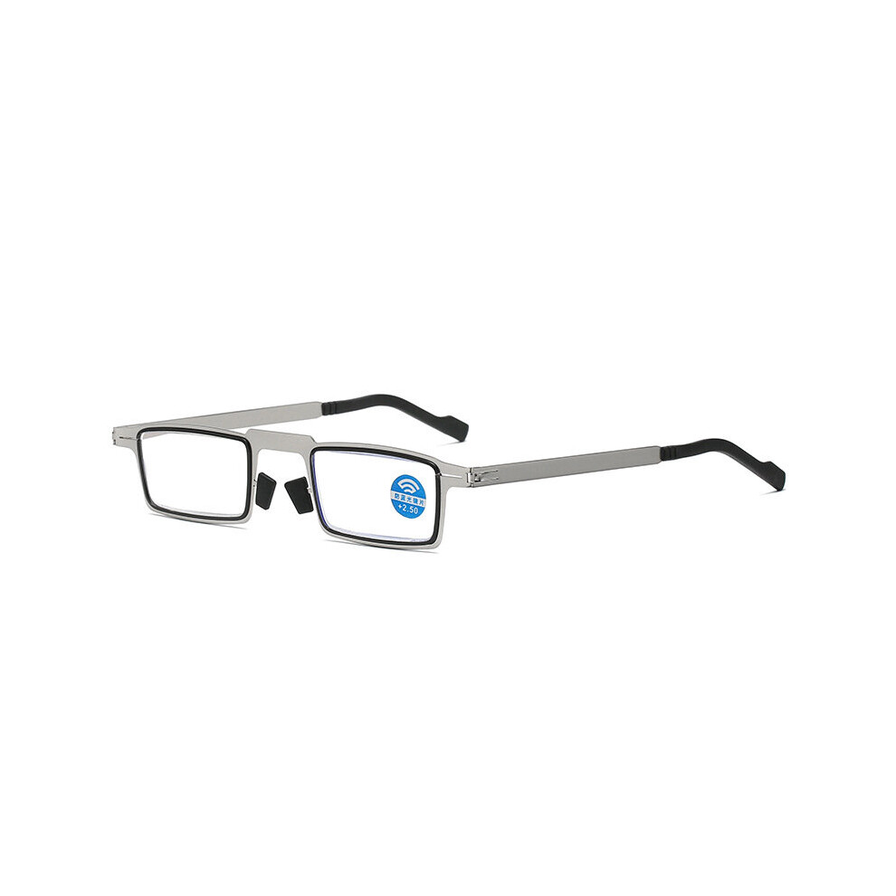 Multicoloured Metal Anti Light Reading Glasses Women Men Computer Presbyopia Eyewear Anti-Fatigue Hyperopia Eyeglasses With +1~+4