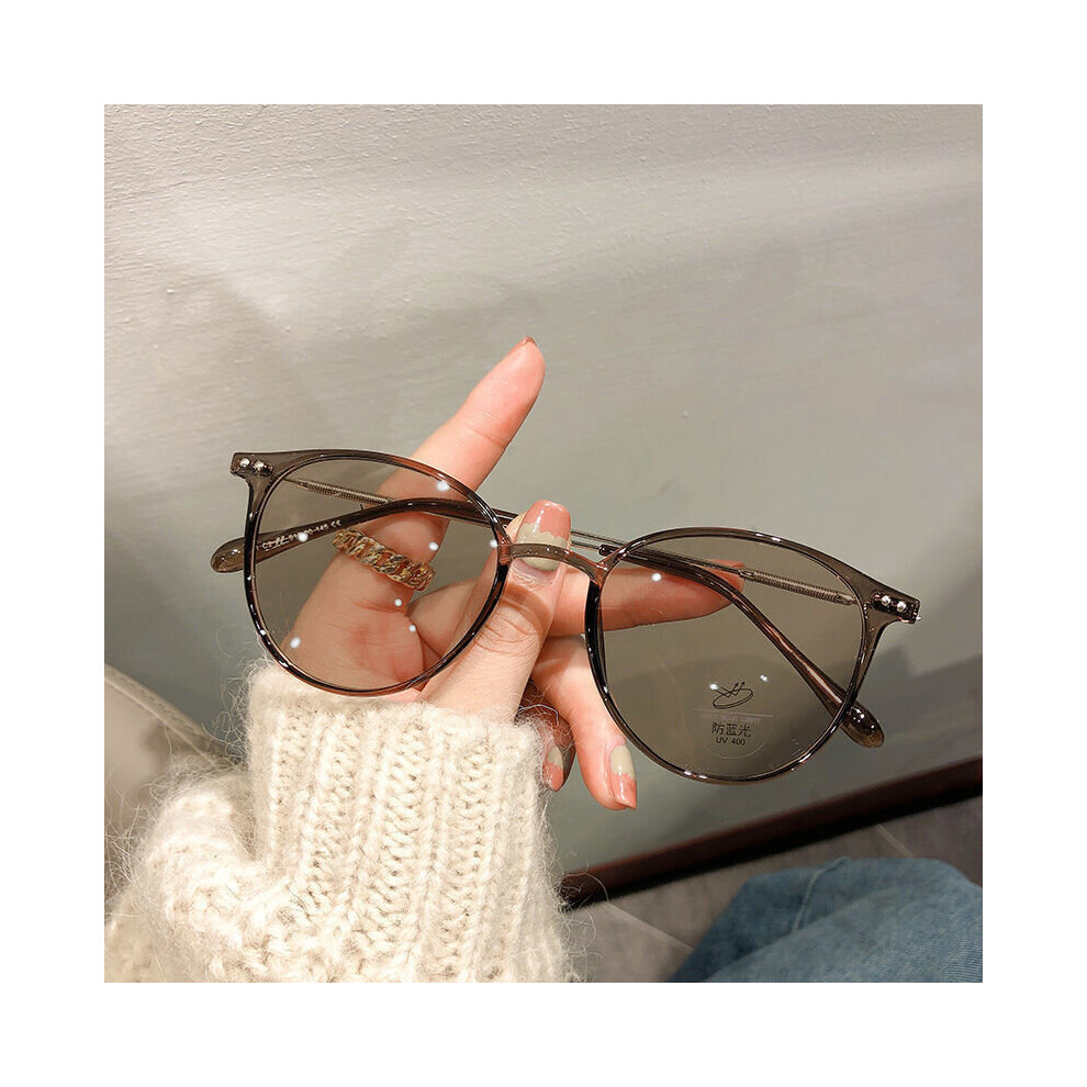 (MULTI, Gold) Photochromic Myopia Glasses Women's Anti light Style Glasses Frame Computer Glasses -1.0-1.5-2.0-2.5-3.0 To -6.0