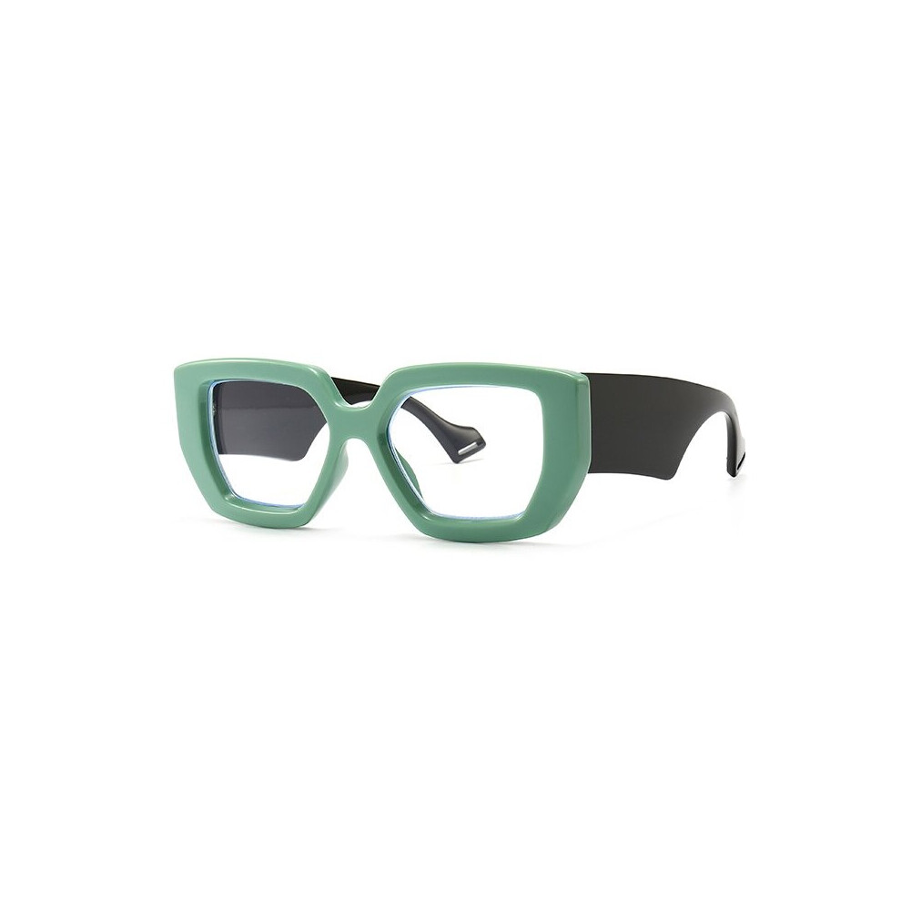 Multicoloured Prescription Reading Glasses Frame Oversized Square Computer Transparent Women Eyeglasses Female Big Frame Optical Eyewear