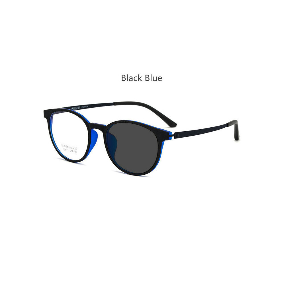 Multicoloured Photochromic Reading Glasses Men Anti Light Computer Presbyopia Round Frame Eyeglasses Change Eyewear +0.75 1.50 2.50